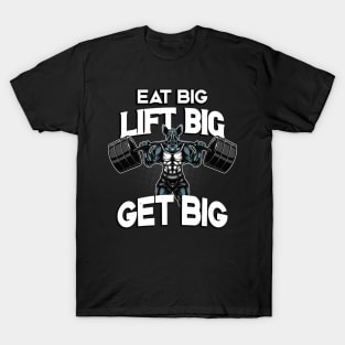 Bodybuilding Eat Big Lift Big Get Big Rhino T-Shirt
